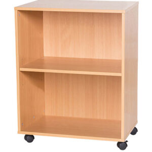 7 High Double Bay Open Mobile or Static Classroom Storage Unit with Shelf - 697mm High