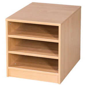 A2 Mobile or Static Education Paper Storage Unit - 3 Fixed Shelves