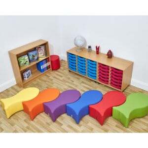 ACORN Fish Shaped Children's Soft Seating - Choice of 8 Colours