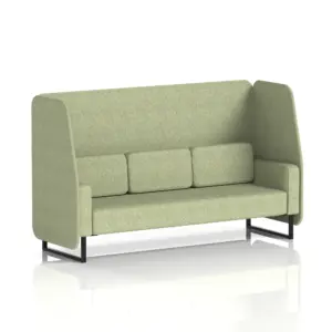 Brixworth Open Booth in Single Tone - 3 Seater