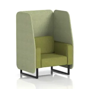 Brixworth Open Booth in Two Tone - Arm Chair