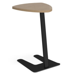 Buddy Shield Laptop Table with Black Frame and Kendal Oak Top