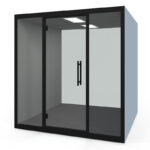 CBX-4-FG-Chatbox-Quad-Acoustic-Hub-Frozen-Blue-Nobis-Office-Furniture