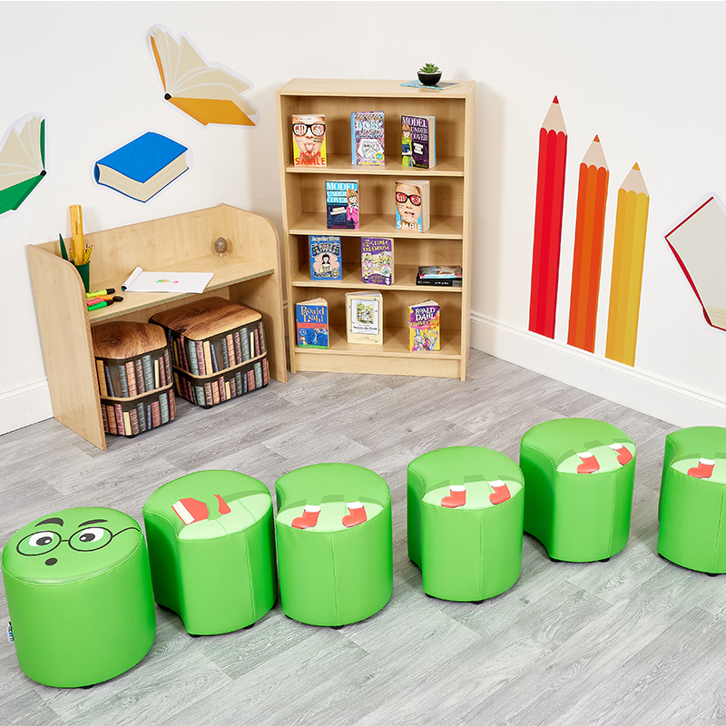 ACORN Durable Soft Seating Caterpillar Module Foam Seats - Set of 6