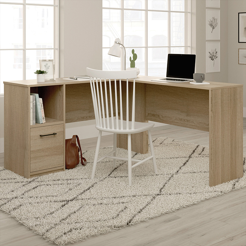 Chloe L Shaped Home Office Desk - Summer Oak