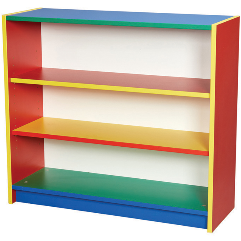 COLORE! Bookcase with Two Adjustable Shelf - 800mm High