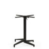 Cuba Large Flip-Top Table Base in Black - Stackable Indoor-Outdoor