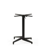 Cuba Large Flip-Top Table Base in Black - Stackable Indoor-Outdoor