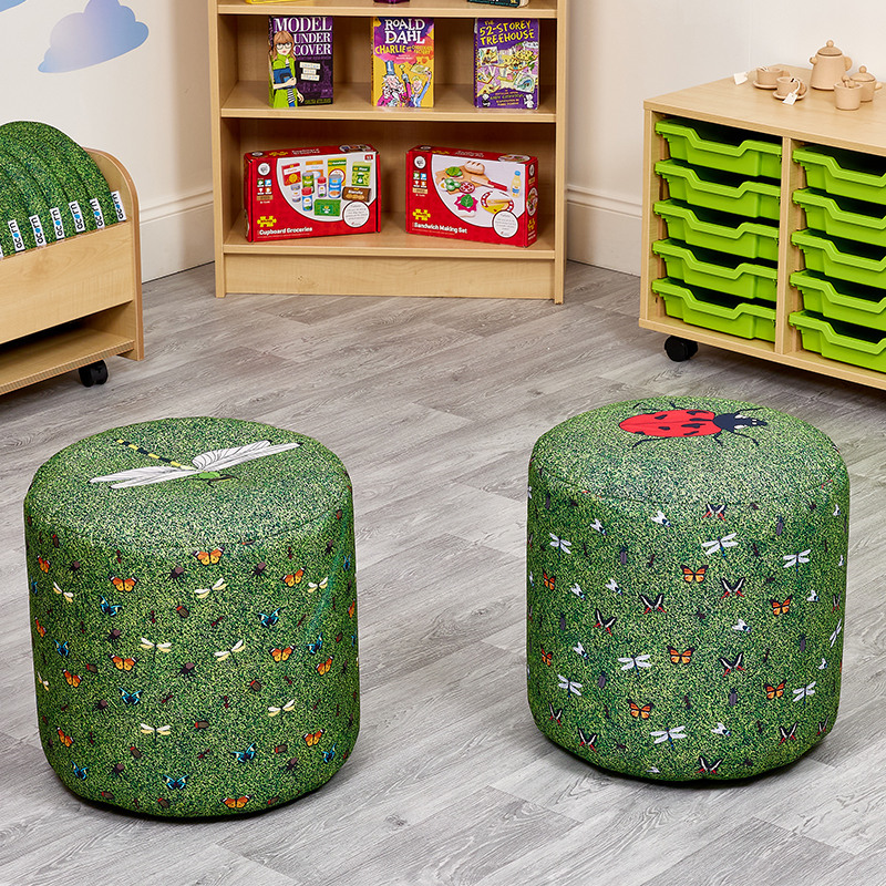 Assorted Bugs on Grass Large Pods