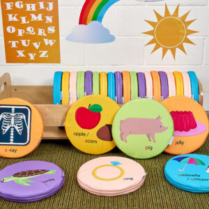 Phonics Seat Pads - Bright Colours - Set of 26