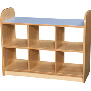 Early Years 2 Tier Open Back Storage Shelving Cube Unit