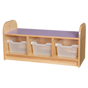 Early Years Low Level 1 Tier Tray Cube Unit - 3 Trays