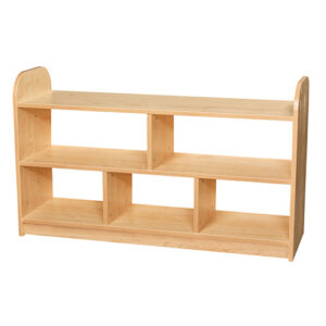 Early Years 2 Tier 1200mm Wide Shelving Unit Open Back