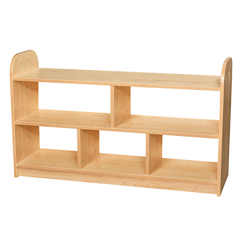 Early Years 2 Tier 1200mm Wide Shelving Unit Open Back