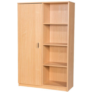 40 File Storage Unit with Side Cupboard - 1710mm High