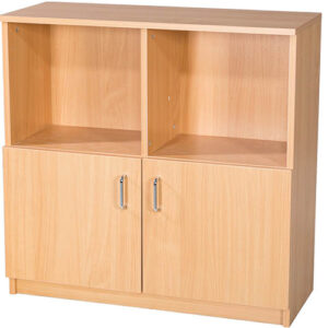 20 File Storage Unit with Cupboard - Double Bay - 914mm High