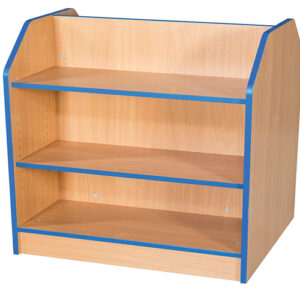 Folio Premium 750mm Wide School Library Double-Sided Bookcase - 750mm to 1800mm High