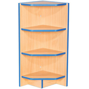 Folio Premium 325mm Wide Flat Top Corner Bookcase - School Library - Various Heights