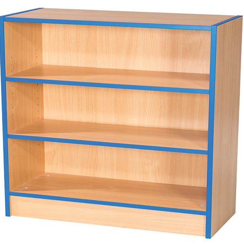 Folio Premium 750mm Wide Flat Top School Library Double-Sided Bookcase - 750mm to1800mm High