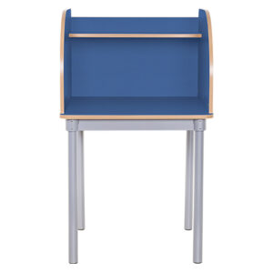 Premium Curve Single Desk Study Carrel - 4 Heights