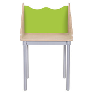 Premium Wave Single Desk Study Carrel - 4 Heights