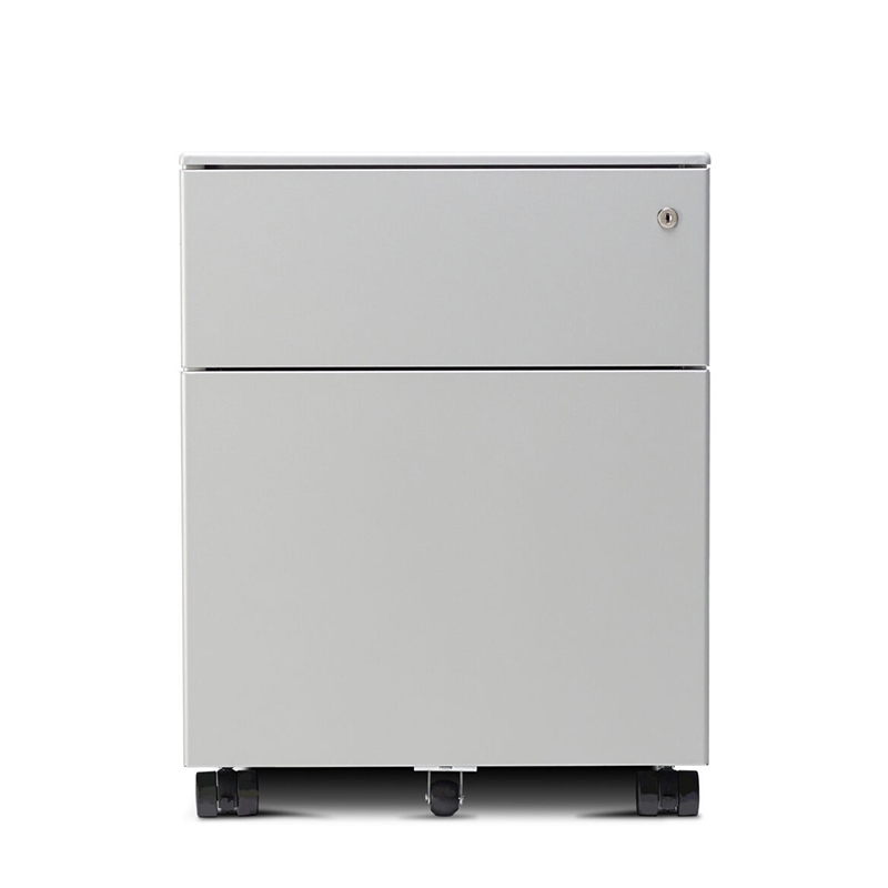 Form-Steel-2-Drawer-Mobile-Pedestal-Silver-Nobis-Office-Furniture
