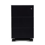 Form-Steel-Slimline-3-Drawer-Mobile-Pedestal-Black-Nobis-Office-Furniture
