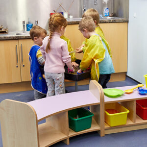 Early Years 3 Tier 90 Degrees Library Bookcase Corner Unit