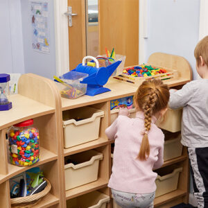 Early Years 1 Tier 45 Degrees Library Bookcase Corner Unit