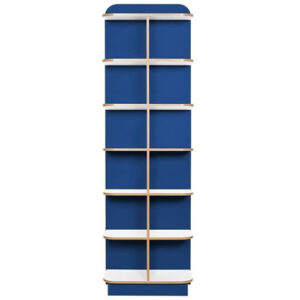 KubbyClass Polar School Library D-End Cap Bookcase - 2000mm High
