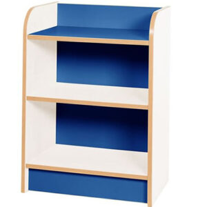 KubbyClass Polar School Library Slimline Single Sided Bookcase - 750mm High