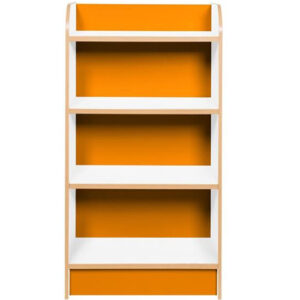 KubbyClass Polar School Library Slimline Single Sided Bookcase - 1000mm High