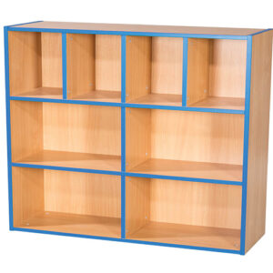 KubbyKurve Three Tier 4+2+2 School Library Shelf Long Unit - 1040mm High