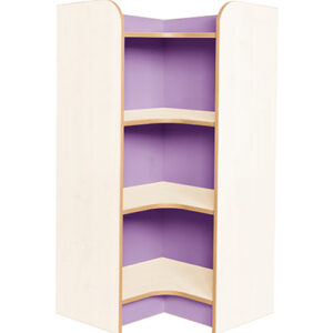 Kubbyclass Polar School Library Internal Corner Bookcase - 1000mm High