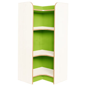 Kubbyclass Polar School Library Internal Corner Bookcase - 1250mm High