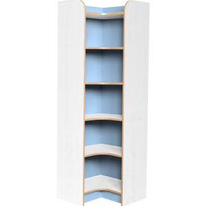 Kubbyclass Polar School Library Internal Corner Bookcase - 1750mm High