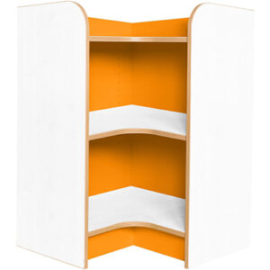 Kubbyclass Polar School Library Internal Corner Bookcase - 750mm High