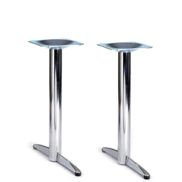 Nobis Furniture - Lincoln Chrome Twin Dining Table Base
