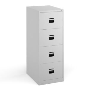 Steel Contract 4 Drawer Filing Cabinet - White
