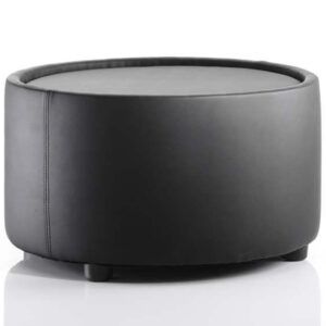 Neo Round Table Black Leather