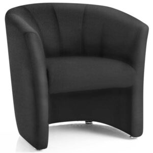 Neo Single Tub Chair - Black Fabric