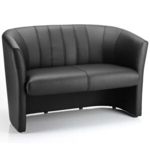 Neo Twin Tub Chair - Black Leather