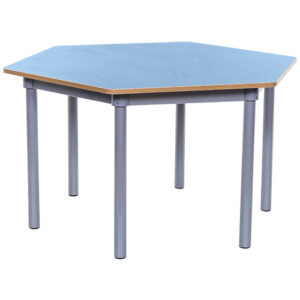 KubbyClass Hexagonal School Table - 1200mm Dia