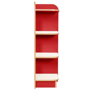 KubbyClass Polar School Library Right Hand End Bookcase - 1500mm High