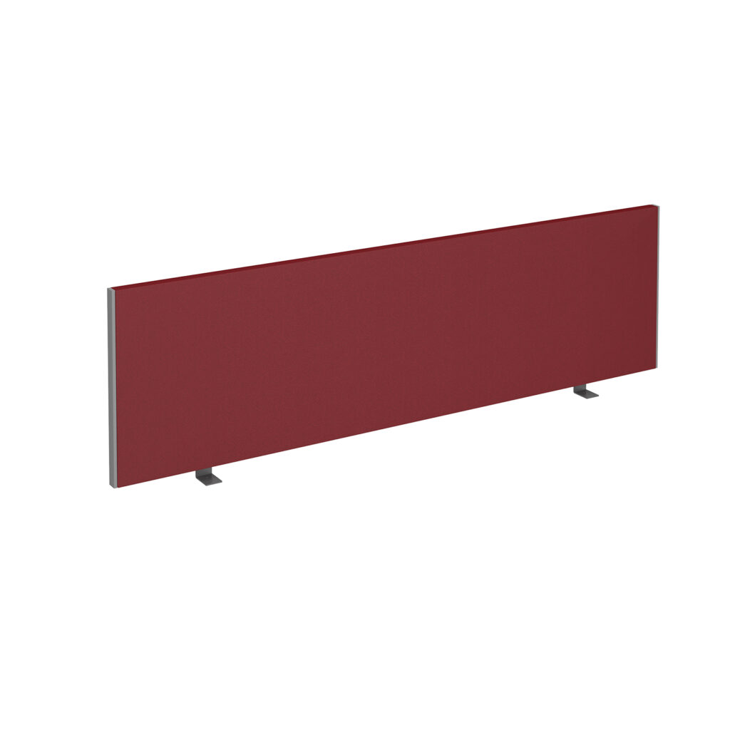 Straight Desktop Screen With Bespoke Fabric - 1400mm x 400mm
