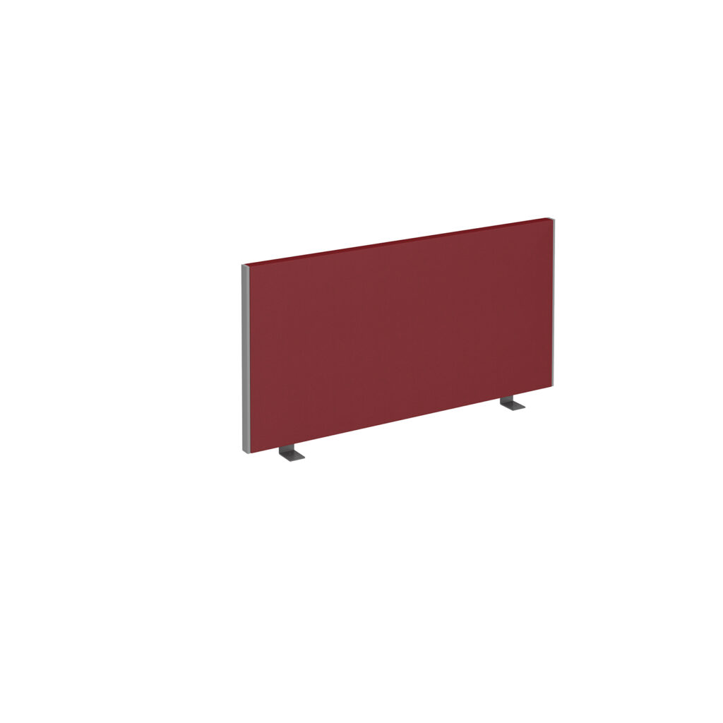 Straight Desktop Screen With Bespoke Fabric - 800mm x 400mm