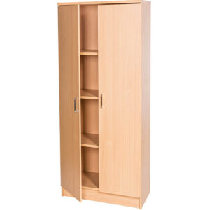 Element Series Ready‑Built Tall Double Door Storage Cupboard – 690mm × 1428mm High