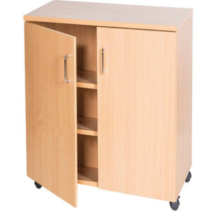 Element Series Mobile or Static Double Door Storage Cupboard – 690mm × 779mm High