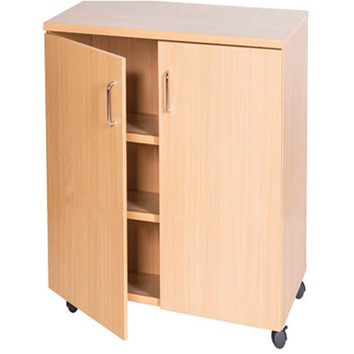 Element Series Mobile or Static Double Door Storage Cupboard – 690mm × 861mm High
