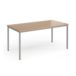Spiral Stacking Flexi Meeting Table with Silver Frame - 1600mm x 800mm